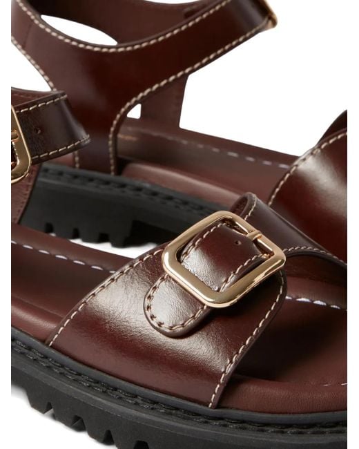 Claudie Pierlot Brown Sandalen mit Schnallen