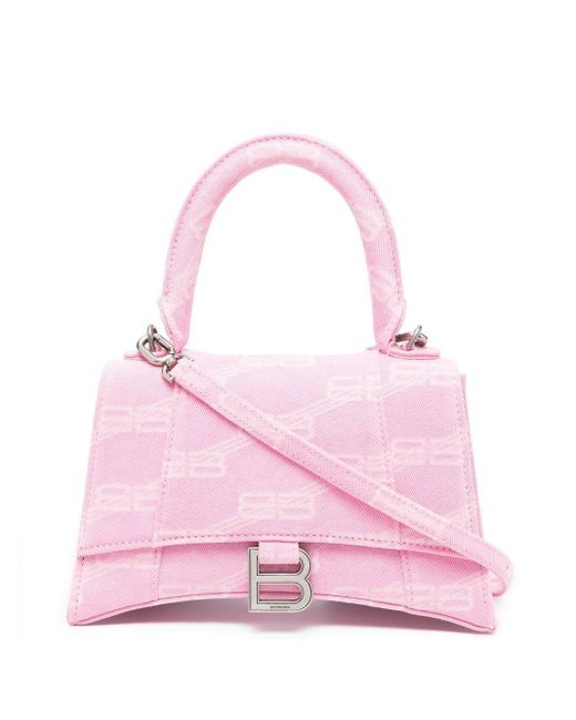 Balenciaga S Hourglass Tophandle Bag in Pink Lyst Australia