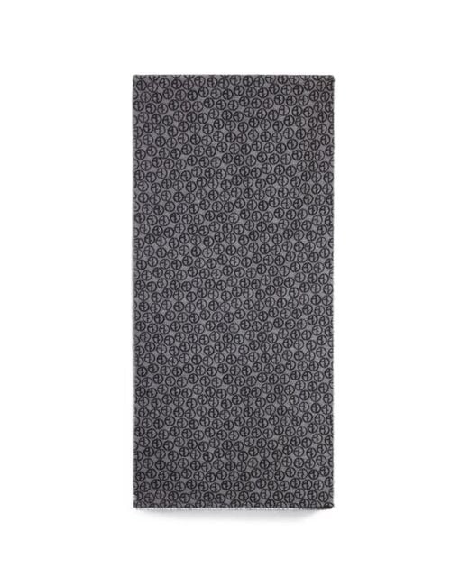 Sciarpa Con Monogramma di Giorgio Armani in Gray da Uomo