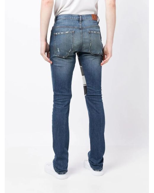 Alchemist Gerafelde Jeans in het Blue voor heren