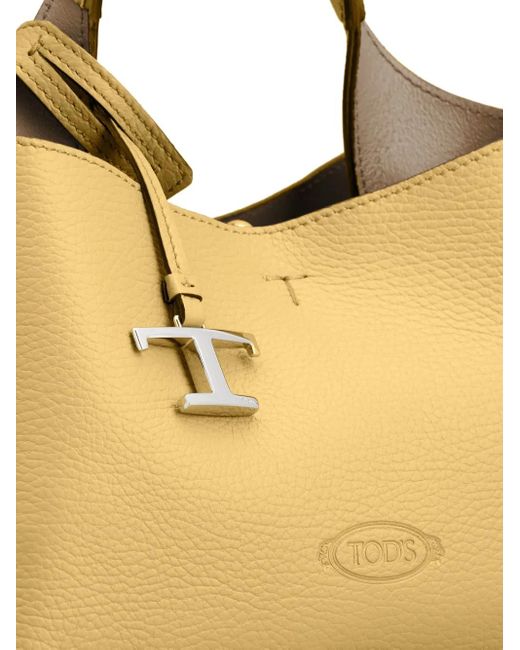Tod's Metallic T Timeless-Charm Tote Bag