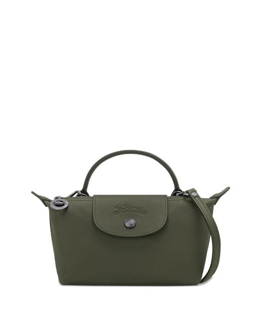 Longchamp Green Le Pliage Xs Pouch