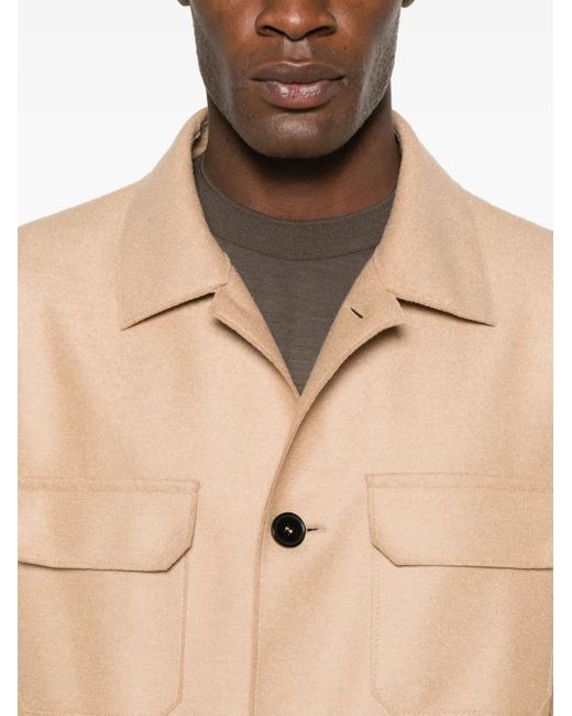 Veste En Laine Vierge À Poches Harris Wharf London pour homme en coloris Natural