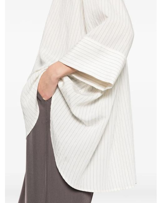ELEH White Striped Layer Shirt