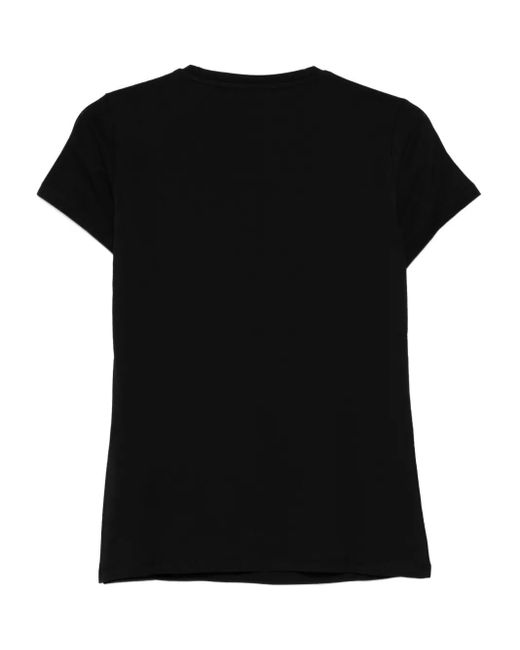 Liu Jo Black Lips-Print T-Shirt