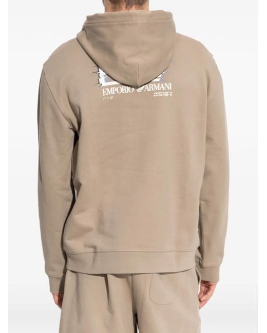 EA7 Natural Hoodies for men
