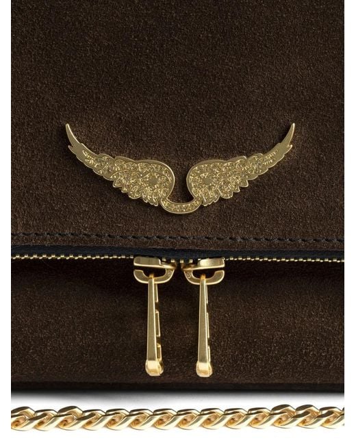 Zadig & Voltaire Brown Rocky Ii Suede Bag