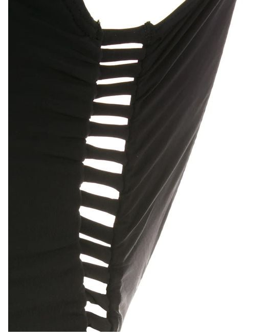 Amir Slama Black Cut-Out Swimsuit