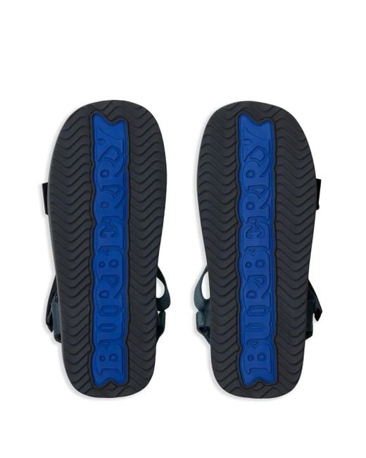 Burberry Blue Trek Sandalen mit Klettverschluss