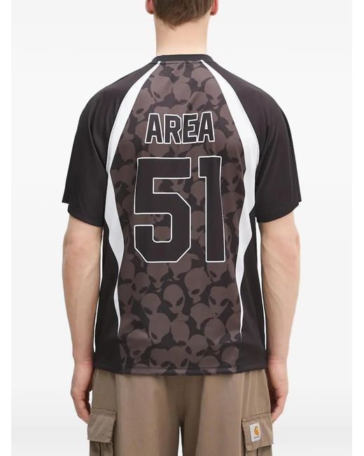 Aries Black Graphic-Print T-Shirt for men