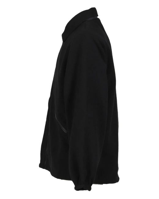 GR10K Black Zip-Fastening Jacket for men