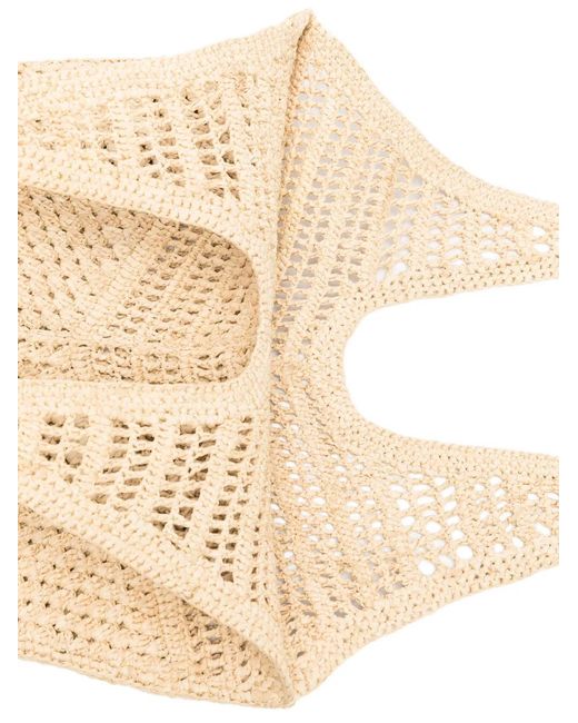 Maje Natural Raffia Bag
