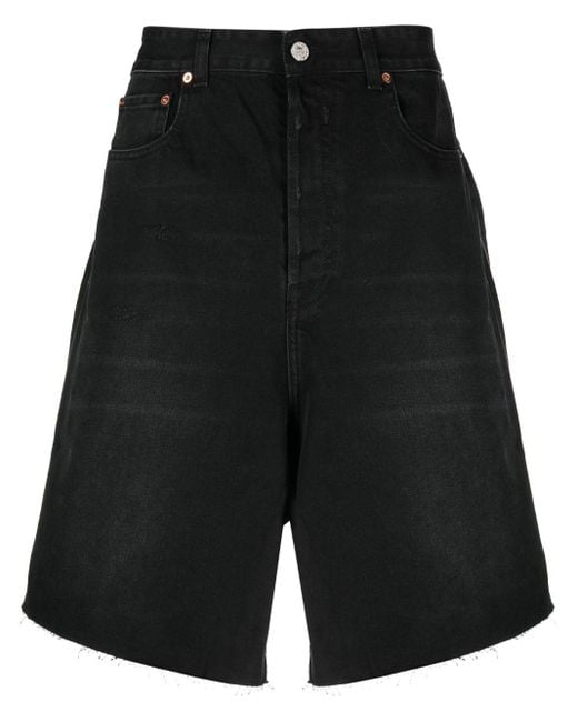 Black button up high waisted shorts hot sale