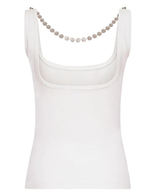 Débardeur À Plaque Logo Area en coloris White