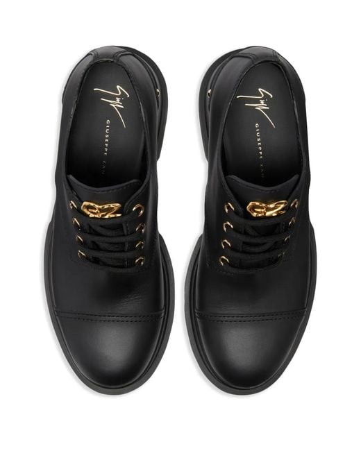 Giuseppe Zanotti Black Lapley Derby Shoes