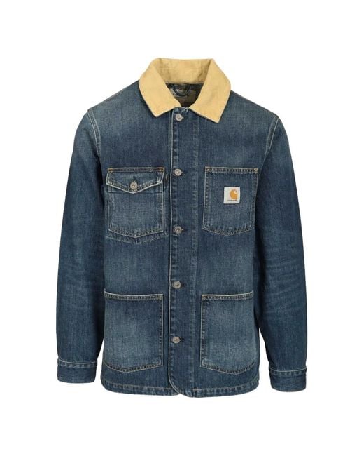 Carhartt Blue Warren Chore Jacket for men