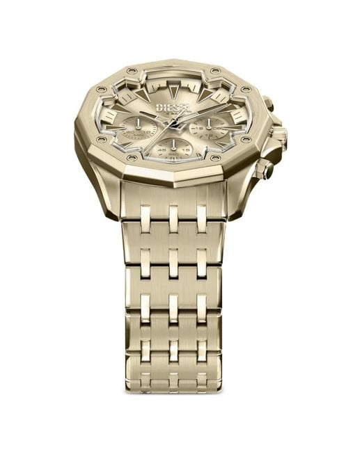 DIESEL Metallic Steel Chronograph 46Mm Watch for men