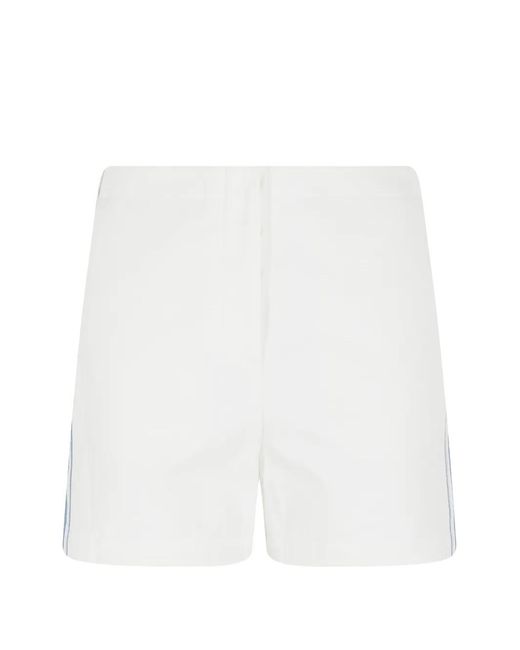 Low Classic White Striped Shorts