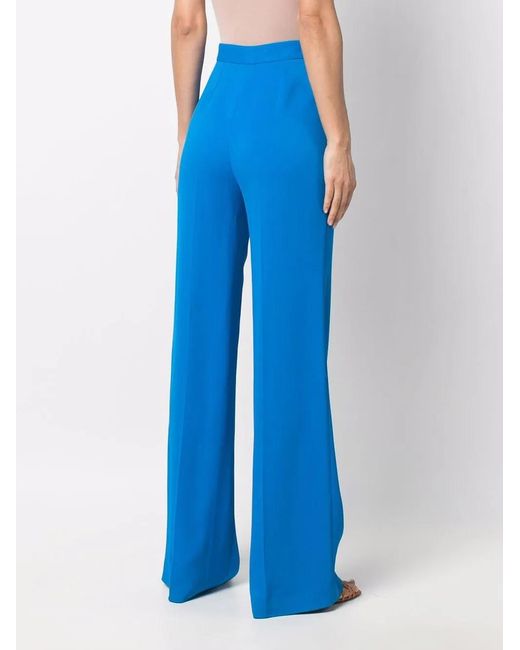 Stella McCartney Blue High-Waisted Tailored Trousers