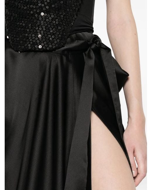 Vivienne Westwood Black Jupe Portefeuille Kendall À Coupe Longue