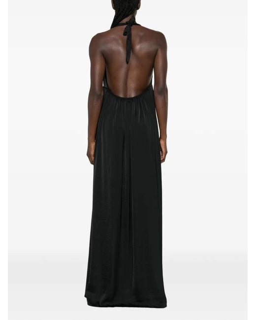 MOUTAKI Black Backless Maxi Dress