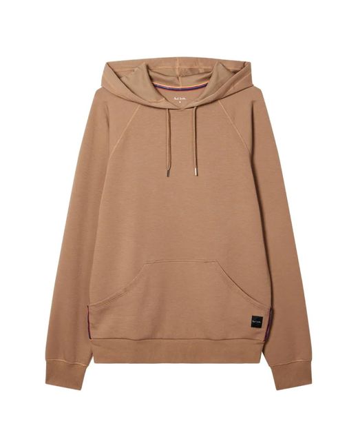 Paul Smith Natural Artist Stripe Raglan-Sleeve Hoodie for men