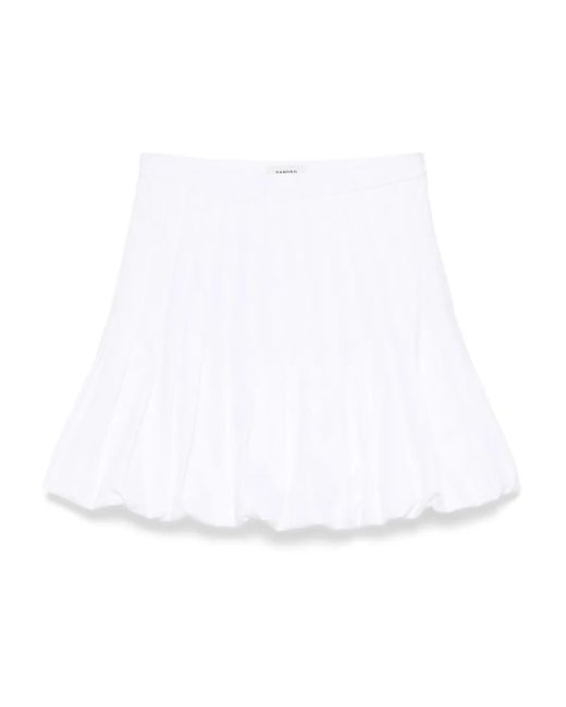 Sandro White Mini Cotton Skirt