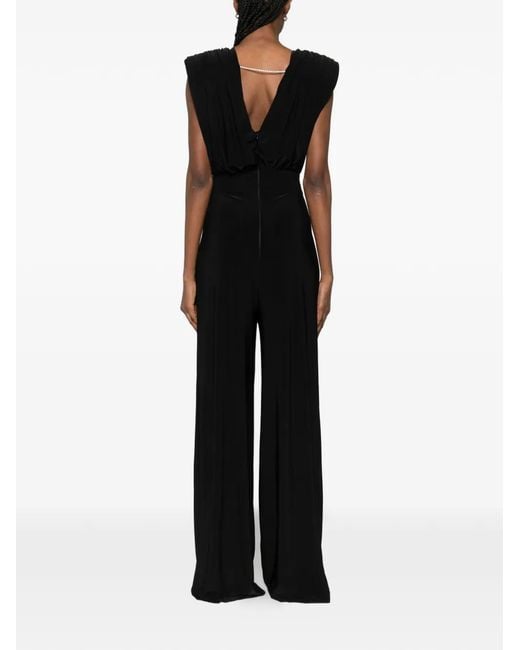 MITILIANE COUTURE Black Draped Jumpsuit