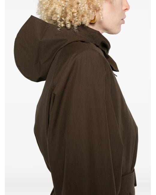 Magda Butrym Brown Belted-Buttoned Coat