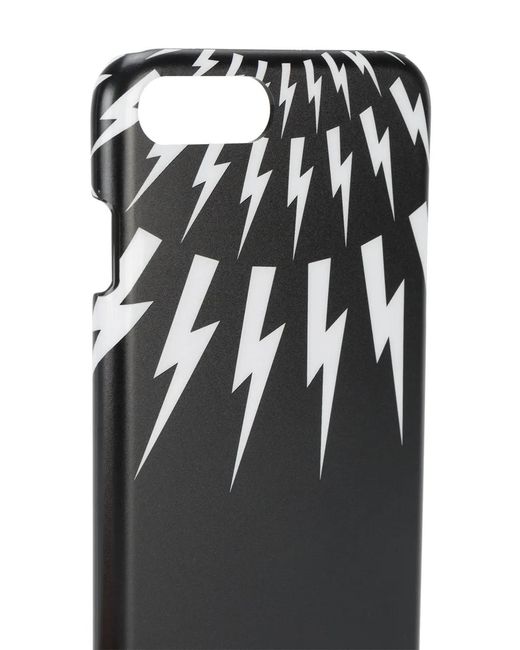 Neil Barrett Black Thunderbolt Iphone 7 Case for men