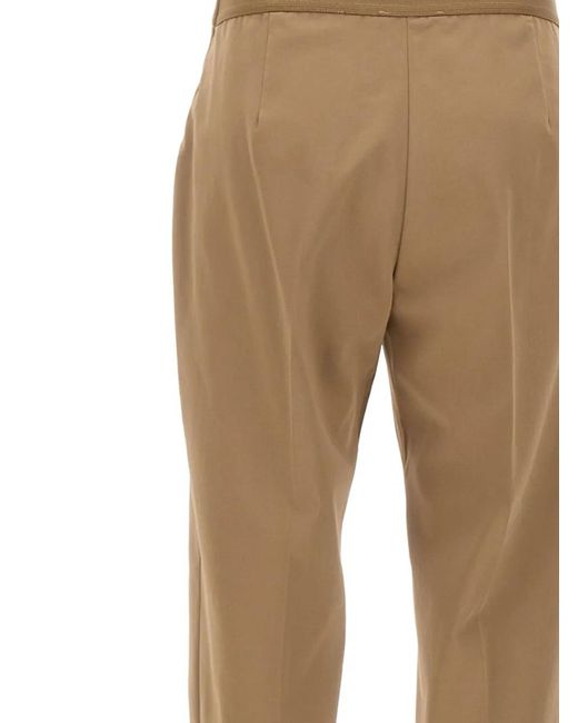 Pantaloni Con Piega di Elena Miro in Natural