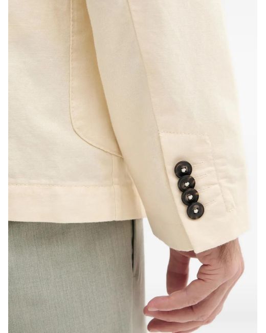 Benetton Natural Single-Breasted Blazer for men