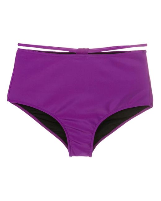 Bikini de talle alto Gloria Coelho de color Purple