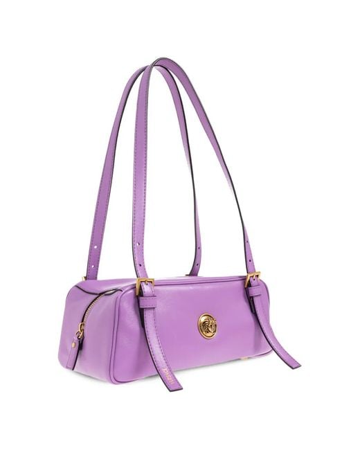Versace Purple Emblème Shoulder Bag