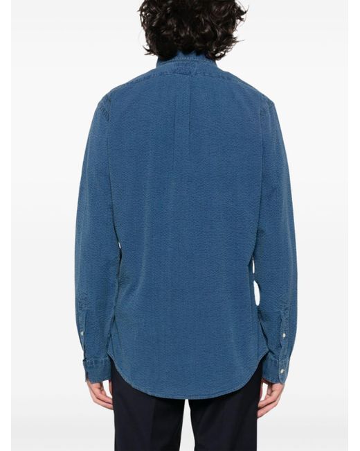 Polo Ralph Lauren Blue Long Sleeve-Sport Shirt for men