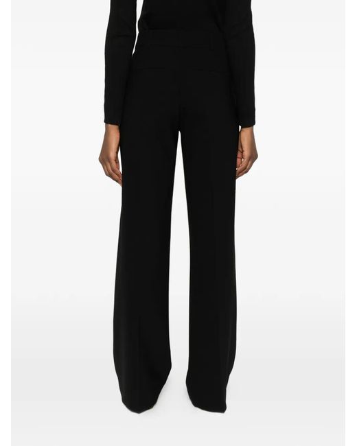 MAISON 123 Black Layla Belt-Loops Trousers