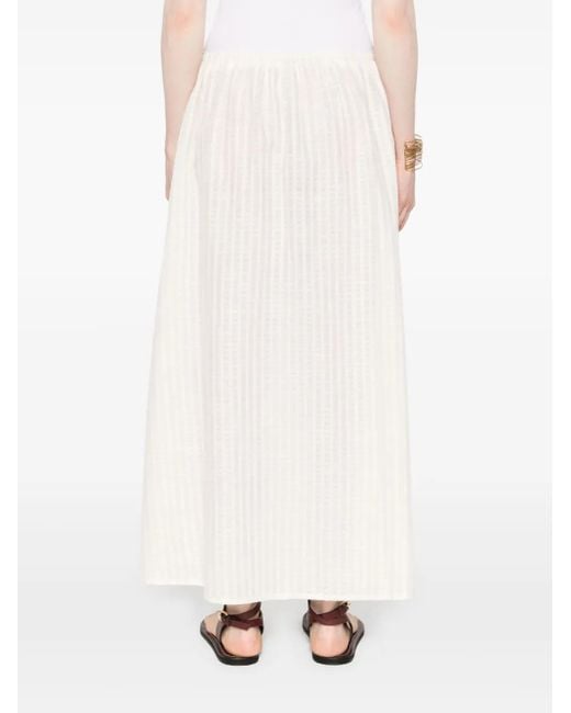 Asceno White Rafaela Maxi Skirt