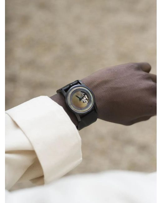 Fob Paris Black R413 Solid Torch Leather 41.3Mm for men