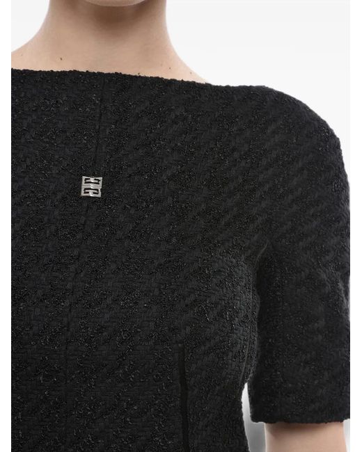 Givenchy Black Short-Sleeve Mini Dress