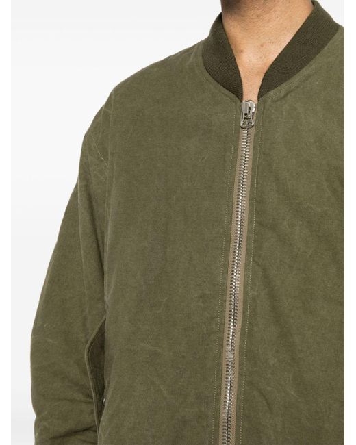READYMADE Green Padded Canvas Bomber Jacket for men