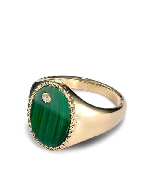 Yvonne Léon Green 9Kt Malachite Ring