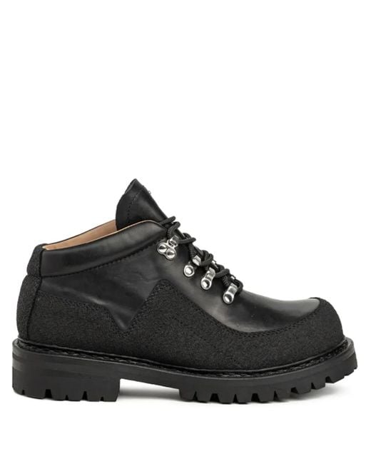 Our Legacy Leather Lace-Up Boots in Black | Lyst