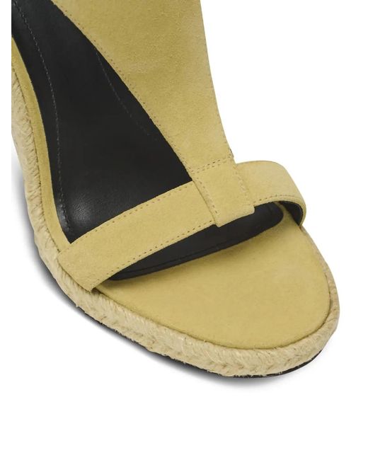 Balmain Metallic Anthem Wedge Espadrilles