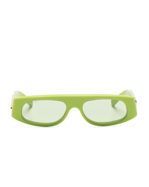 Gucci Green GG1771S Geometric-frame Sunglasses