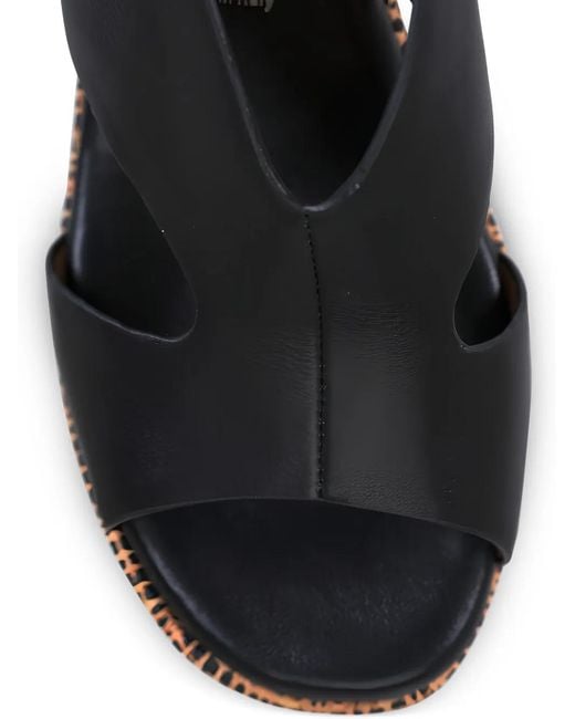 Ron White Black Dacota Cut-Out Wedge Espadrilles