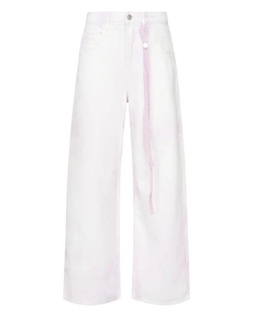ICON DENIM White Debby Tie-Dye Jeans
