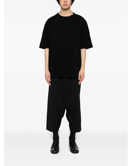DEVOA Black Cotton T-Shirt for men