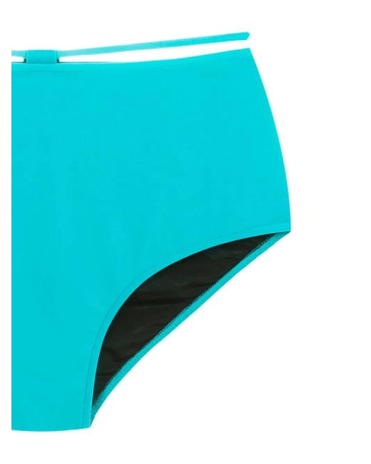 Bragas de bikini de talle alto Gloria Coelho de color Blue