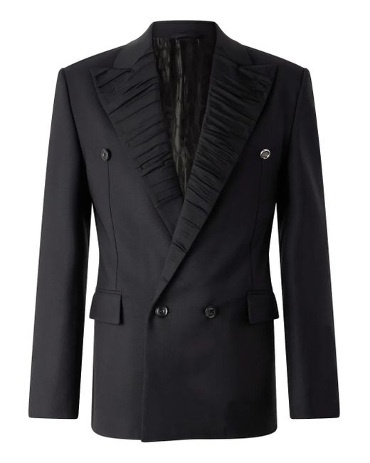 メンズ Roberto Cavalli プリーツ ジャケット Black