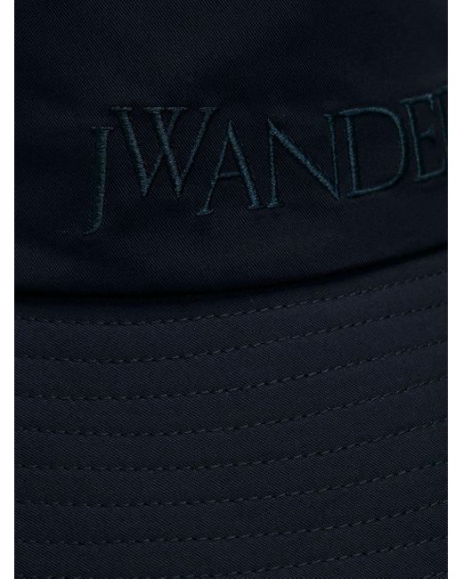 J.W. Anderson Black Logo-embroidered Bucket Hat